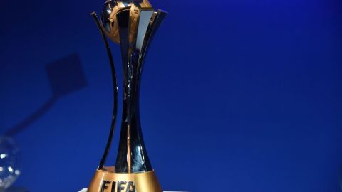 El trofeo del Mundial de Clubes.