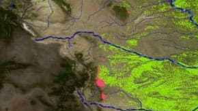 Los ríos transportan contaminantes que se descargan al océano.