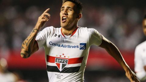 Ricardo Centurión cuando jugaba para el Sao Paulo de Brasil.