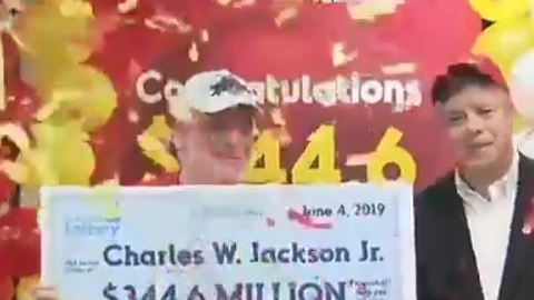 Charles W. Jackson indicó que parte de su premio lo donará a organizaciones de beneficencia.