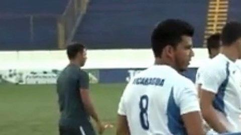 Jugadores de la selección de fútbol de Nicaragua.