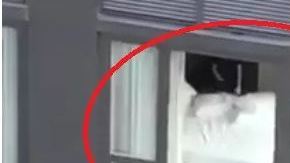 Un detalle en el departamento de abajo ha hecho que el video sea viral.