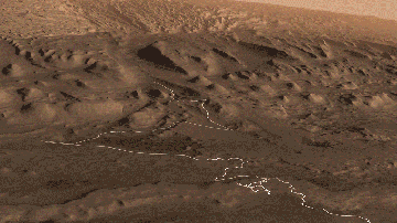 Un recorrido por el nuevo hogar del rover Curiosity en Marte.