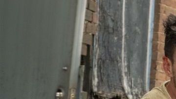 Frank Grillo y Anthony Mackie en "Point blank"