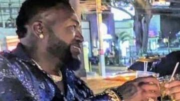 Sixto David Fernández y David Ortiz antes del atentado.