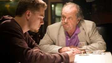 Leonardo DiCaprio y Jack Nicholson en "The departed"