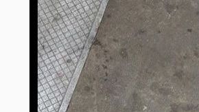 Tiburón en el andén de la línea F, en el Bajo Manhattan