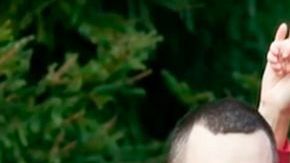 Margarita Grachyova con su ex marido, quien le cortó las manos con un hacha.