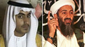 Hamza bin Laden (izquierda), hijo de Osama bin Laden.