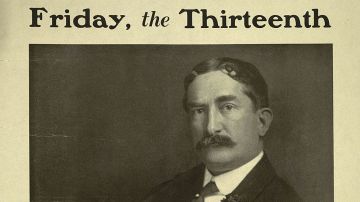La portada de la novela "Viernes 13", de Thomas W. Lawson.
