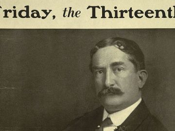 La portada de la novela "Viernes 13", de Thomas W. Lawson.