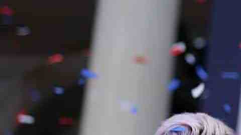 Allie Long en la celebración de la victoria del mundial de fútbol femenino.