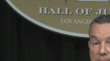 El Algucial del Condado de Los Ángeles, durante la conferencia de prensa de este martes.