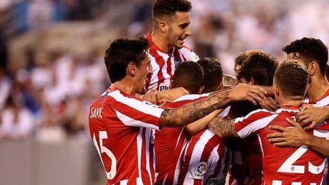 Solo hubo un equipo sobre el terreno de juego y fue el Atlético de Madrid.
