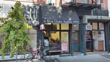 "First Choice Barbers",  Stanton Street, NYC
