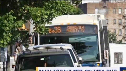 Violencia dentro de un autobús público