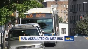 Violencia dentro de un autobús público