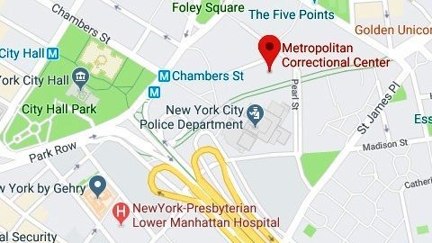 Centro Correccional Metropolitano, en el Bajo Manhattan