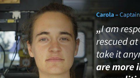 Carola Rackete es miembro de Sea Watch International.
