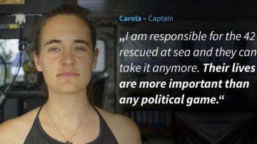 Carola Rackete es miembro de Sea Watch International.