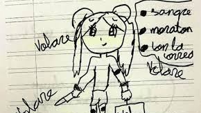 Dibujo de una niña alerta sobre malos tratos.