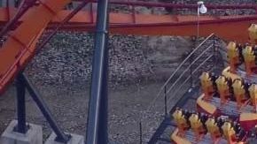 Los visitantes estuvieron suspendidos en el aire por unas dos horas.