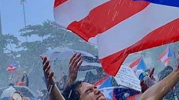 La foto fue tomada en medio del paro nacional en Puerto Rico el pasado lunes.