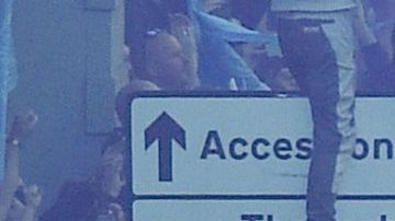 Celebración del título del Manchester City.