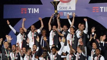 La Juventus celebrando otro título de Serie A.