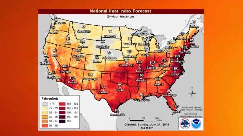 Sigue la alerta en gran parte de EEUU por las altas temperaturas