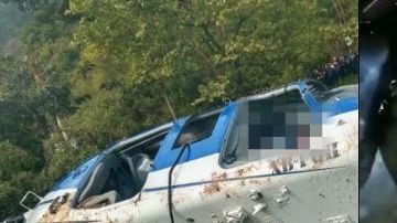Al momento, se desconocen las causas del desplome de este accidente atribuido al CJNG