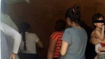 Entre los migrantes había menores de edad.