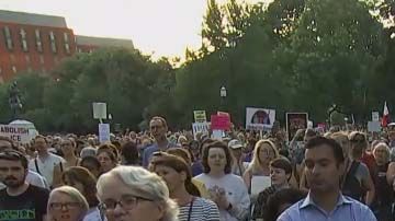 Una de las manifestaciones contra las redadas en Washington D.C.