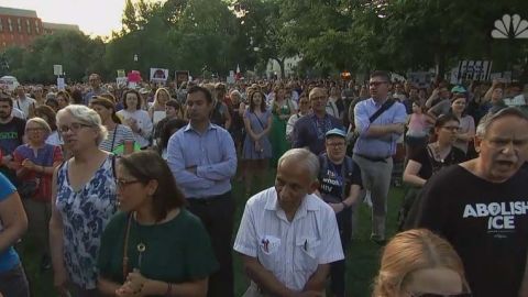 Una de las manifestaciones contra las redadas en Washington D.C.