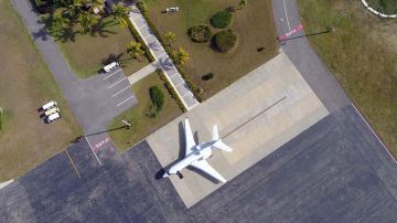 Vista aérea del Aeropuerto Internacional de Punta Cana.