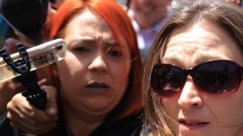 La exsecretaria de Educación Julia Keleher a su llegada al Tribunal Federal en Hato Rey.