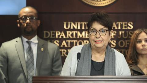 Rosa Emilia Rodríguez, fiscal federal para el Distrito de Puerto Rico, ofreció una conferencia de prensa a las 11:00 de la mañana.