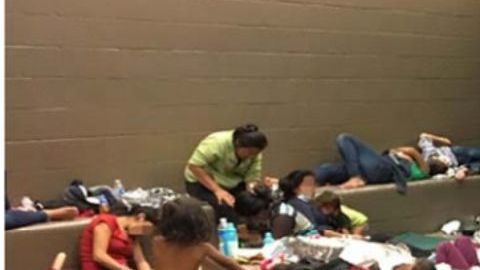 El informe de DHS que leyó la ONU incluía imágenes de centros de migrantes.