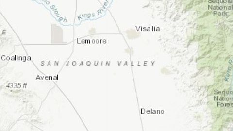 El temblor se registró a 14 kilómetros de Coso Junction.