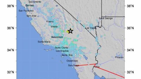 El epicentro fue ubicado en Searles Valley cerca del pueblo de Ridgecrest.