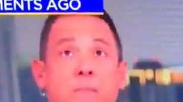 Pasado el susto, la presentadora bromeó en Twitter: "Pobre brazo de Juan".