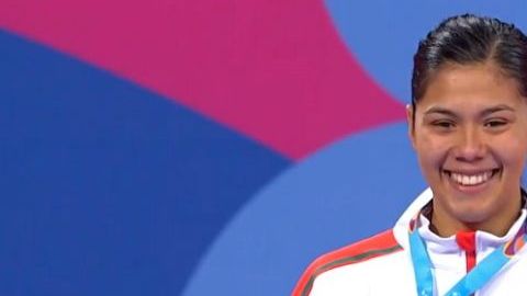 La Soldado Briseida Acosta obtuvo medalla de Oro en Taekwondo.