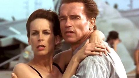 Jamie Lee Curtis y Arnold Schwarzenegger.