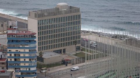 La Embajada de EEUU en  La Habana, Cuba