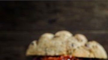 "Hamburguesas" hechas de soya y otros vegetales.