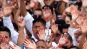 Según la iglesia, más de 600.000 fieles asistieron a su reunión anual.
