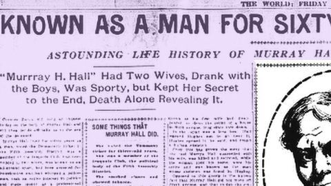 Un artículo publicado en "The Evening World" cuenta la historia de Murray Hall.