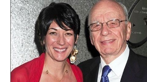 Maxwell y el magnate Rupert Murdoch en NYC, 2010