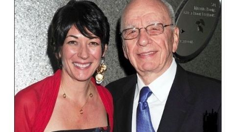 Maxwell y el magnate Rupert Murdoch en NYC, 2010