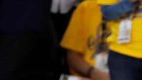 LeBron James en las finales de 2016 cuando trabajaba al lado de Griffin